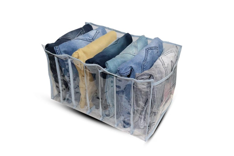 BB BACKBENCHERS Clothes Drawer Organizer For JeansWardrobe Clothes Organizer For Folded ClothesClothes Storage Organizer For JeansSweaterDressesTShirts Pack of 1 2 - Image 3