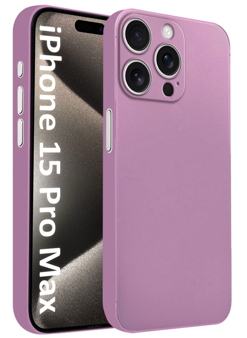 CATANES (for iPhone 15 Pro Max) Case Cover Air Skin Series Back Cover Sturdy Durable Thin Case Drop Protection Cover - Transparent Pink  - Image 1