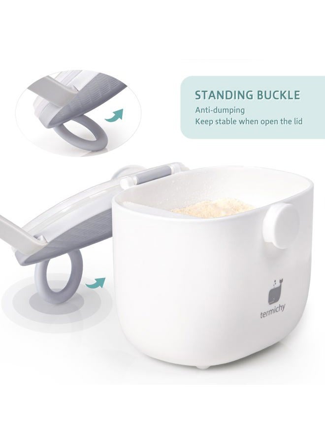 Termichy Baby Formula Dispenser, Portable Formula Dispenser Container with Scoop and Carry Handle for Travel Outdoor Activities for Baby Infant, 8.8OZ, 0.55LB, 250g (Grey,1 Pack) - Image 5