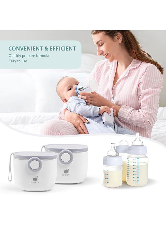 Termichy Baby Formula Dispenser, Portable Formula Dispenser Container with Scoop and Carry Handle for Travel Outdoor Activities for Baby Infant, 8.8OZ, 0.55LB, 250g (Grey,1 Pack) - Image 4