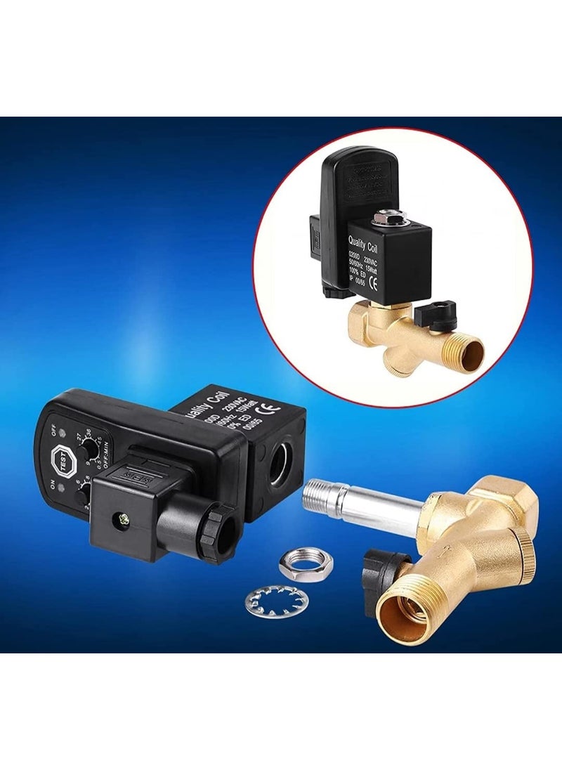 Generic TruGet Auto Drain Valve ADV15T with Timer and Strainer for Air Compressor  - Image 5