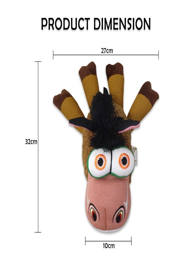 Plushmate x Petaholic Interactive Squeaky Nile Horse Dog Toy - Plush with Crinkle Paper & Soft Cotton Stuffing | Chew Toy for Teething, Cuddling, Playing & Training | for Puppies & Small Dogs - Image 2