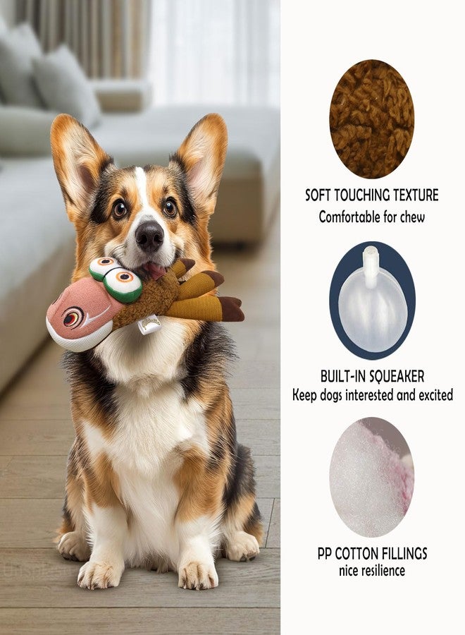 Plushmate x Petaholic Interactive Squeaky Nile Horse Dog Toy - Plush with Crinkle Paper & Soft Cotton Stuffing | Chew Toy for Teething, Cuddling, Playing & Training | for Puppies & Small Dogs - Image 3
