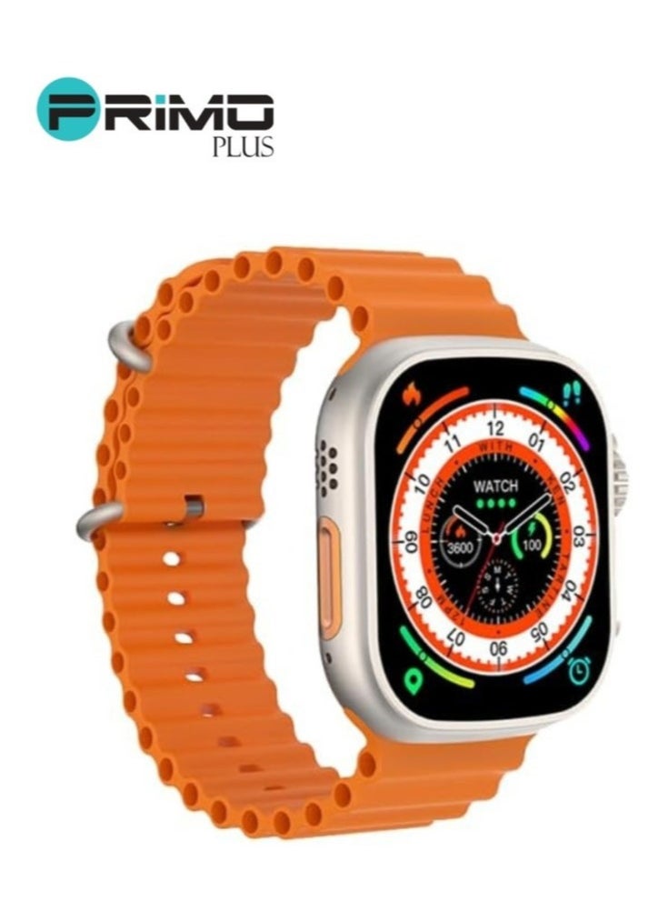 PRIMO PLUS PRIMO PLUS Smart Watch With A Full Screen Works With The Android And IOS System Is Responsive Wireless Charging And Supports GPS With 4 Bracelets and Protection Cover , Size 49 mm -  - Image 2