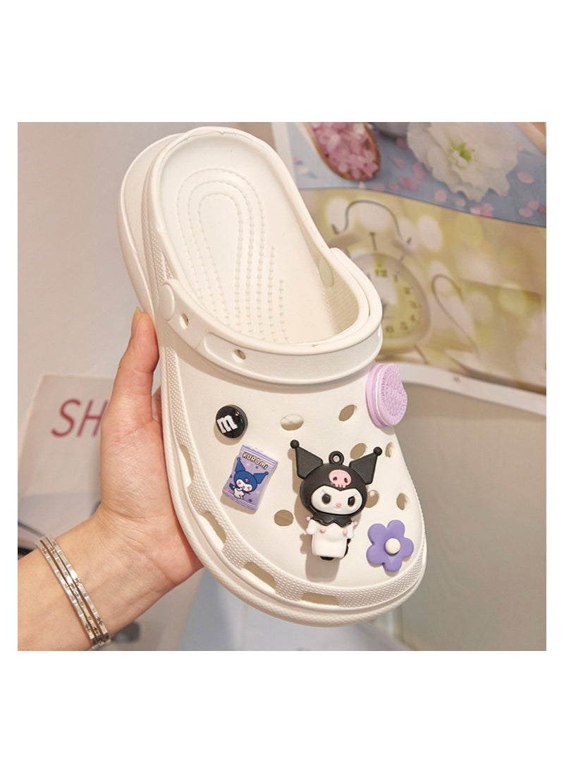 Excefore 12 Pcs Cartoon Shoe Charms for Croc, Lovely Shoe Charms Packs Decorations, PVC Charms Decoration for Kids Teens Girls Party Favor Gifts, NOT Including Shoes (Kulomi & Cinnamoroll)  - Image 3