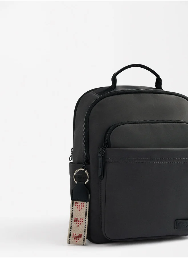 PARFOIS Nylon Backpack With Heart Pendant