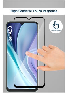 Generic Generic Glass Screen Protector For itel A50 -Black  - Image 3