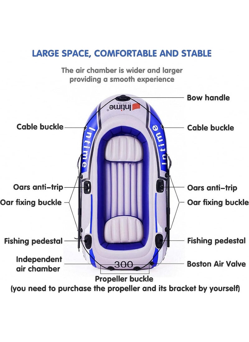 TAPIT Inflatable Boat with Oars, Inflatable Boats for Adults, Inflatable Rafts for Rivers, Fishing Dinghy (B:230CM*125CM)  - Image 4