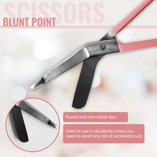 JJ LMS Medical Scissors - Bandage Scissors for Nurses - Funny Key Ring (Pink) - Image 3