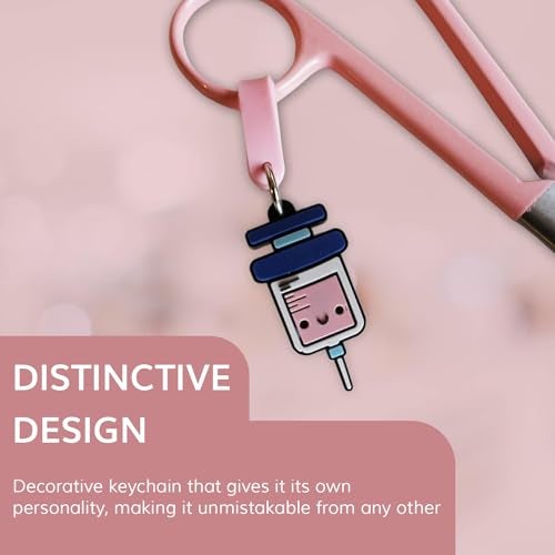 JJ LMS Medical Scissors - Bandage Scissors for Nurses - Funny Key Ring (Pink) - Image 5
