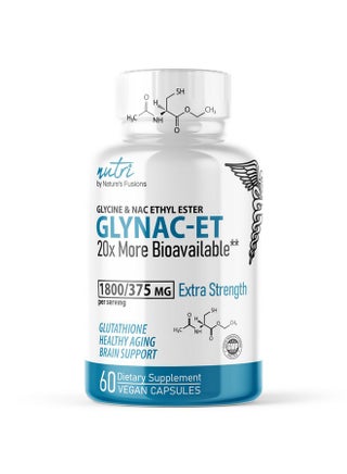 glutathione ester Nature'S Fusions Nature's Fusions NAC Ethyl Ester + Glycine - Extra  Strength 375mg - NACET 1800mg - 20x More Bioavailable Than GlyNAC -  N-acetylcysteine - Anti Aging Supplement, Boost Glutathione (60 Capsule) |  Best Price KSA