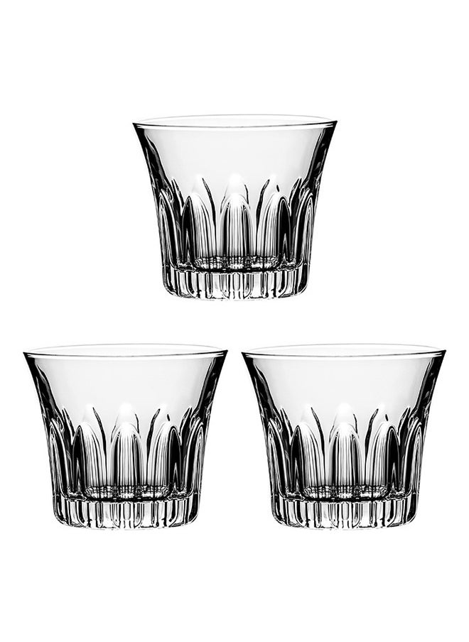 Blinkmax Set of 3 Glass Jumbo Mugs For Coffee Tea Soup Drinking Cup Clear 410ml  - Image 1
