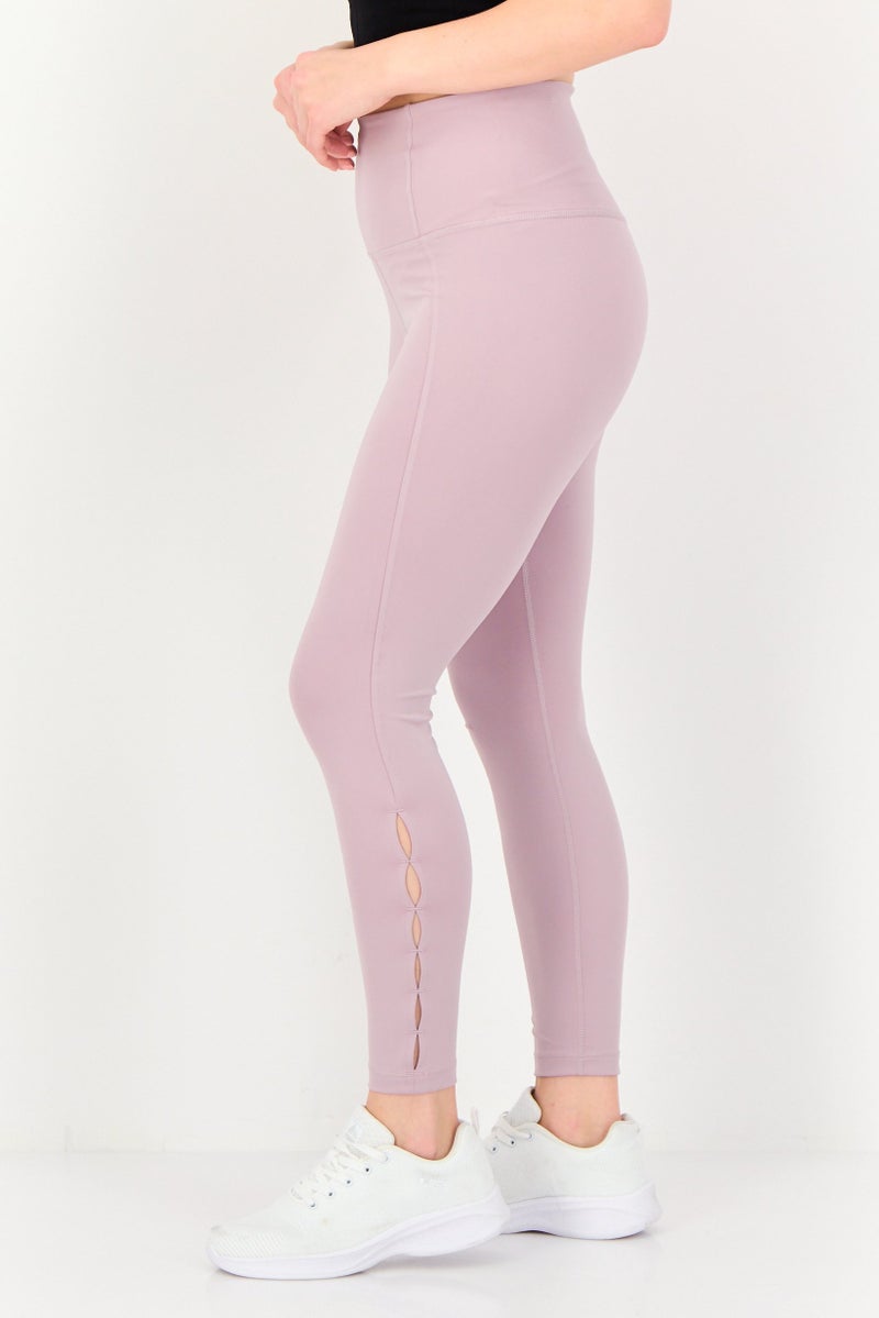 Nike Women Tight Fit Yoga 7/8 Leggings, Mauve - Image 2