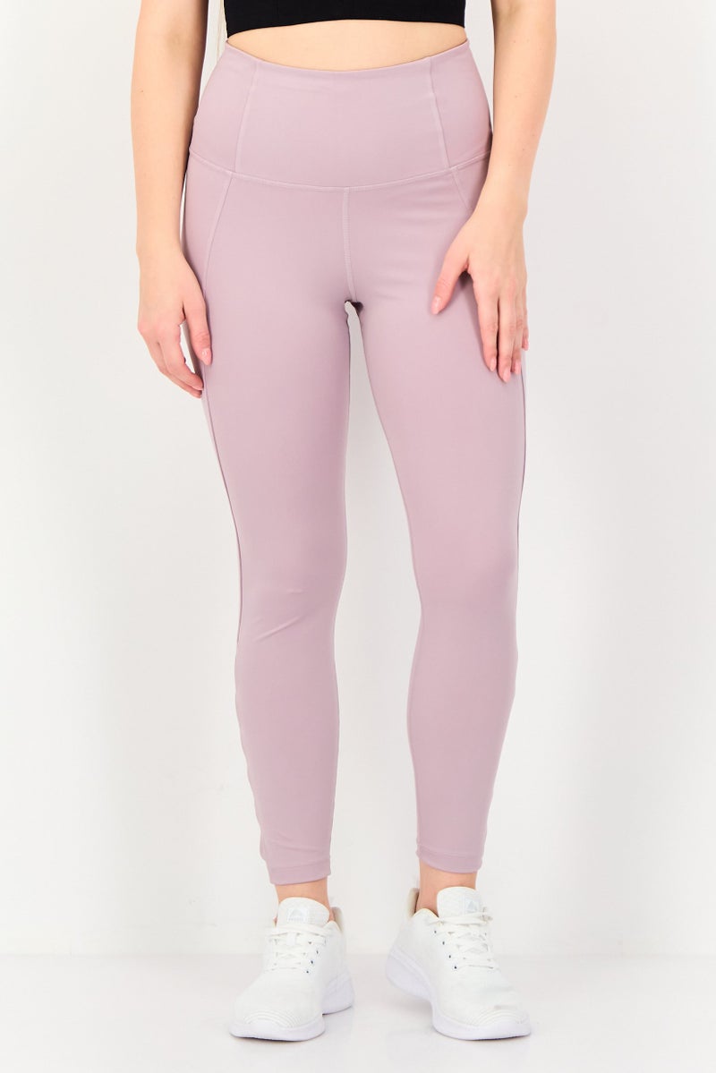 Nike Women Tight Fit Yoga 7/8 Leggings, Mauve - Image 1