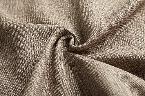WOSIBO 2 Pack Burlap Window Valances Farmhouse Design Window Treatment Lined Decor Curtains Rod Pocket Valances for Kitchen/Living Room 16" x 56" (Brown) - Image 4
