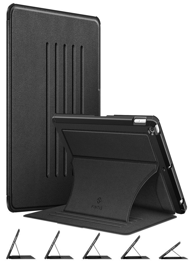 Fintie Magnetic Stand Case for iPad 9th / 8th / 7th Generation (2021/2020/2019) 10.2 Inch, [Multiple Secure Angles] Shockproof Rugged Soft TPU Back Cover, Auto Sleep Wake, Black - Image 1