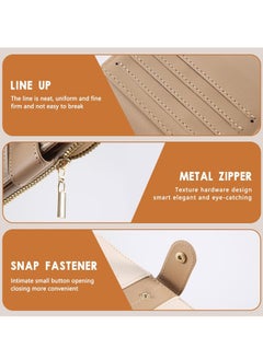 Excefore Passport Holder Travel Wallet, PU Leather RFID Blocking Document Organizer Protector, for Passport, Credit & ID Cards, Boarding Passes  - Image 5