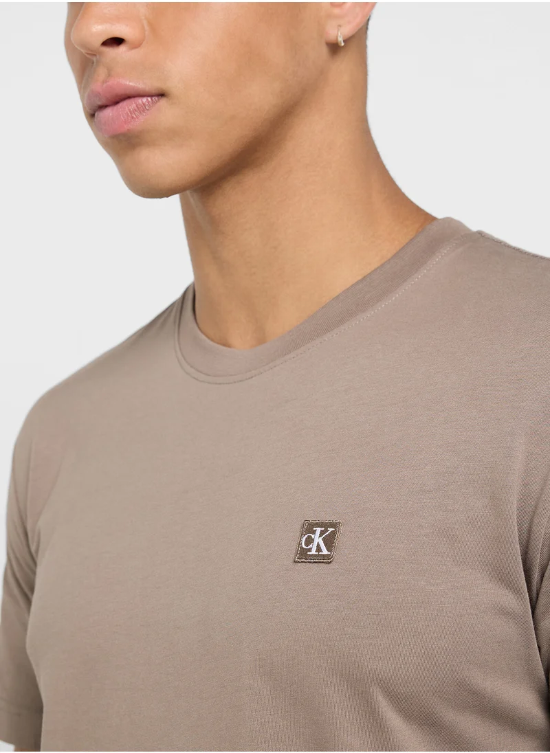 Calvin Klein Jeans Logo Print Crew Neck T-Shirt