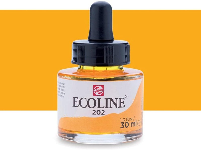 Ecoline Liquid Watercolour Bottle 30 ml Deep Yellow 202