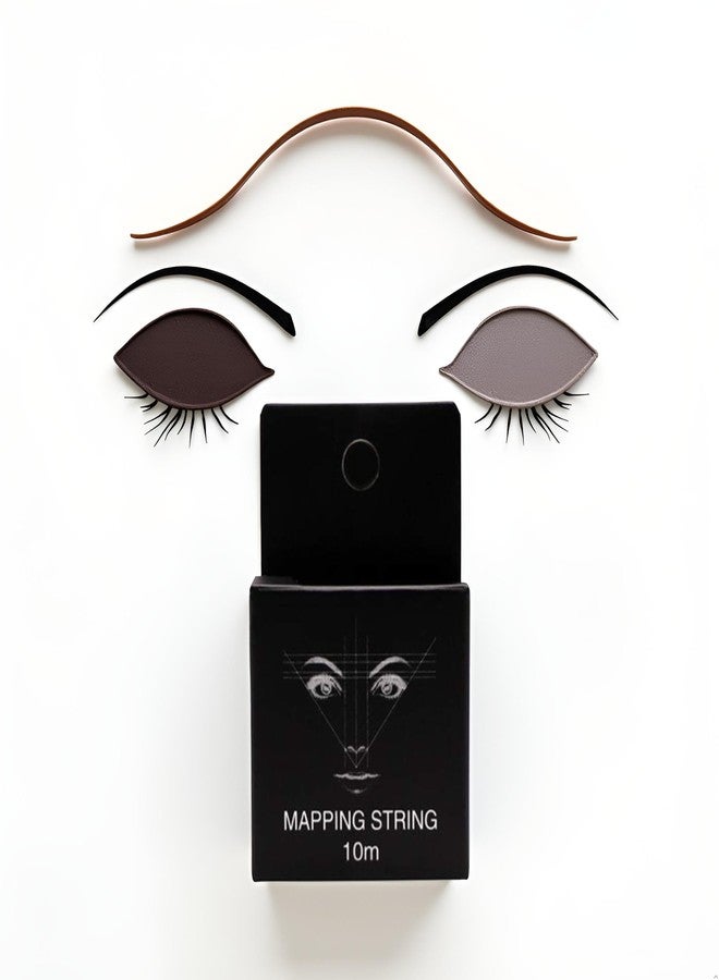 Pxiryanlow 10M Black Pre-Inked Mapping String for Eyebrows Mapping Thread for Eyebrow Permanent Makeup Beauty and Personal Care，One Size - Image 3