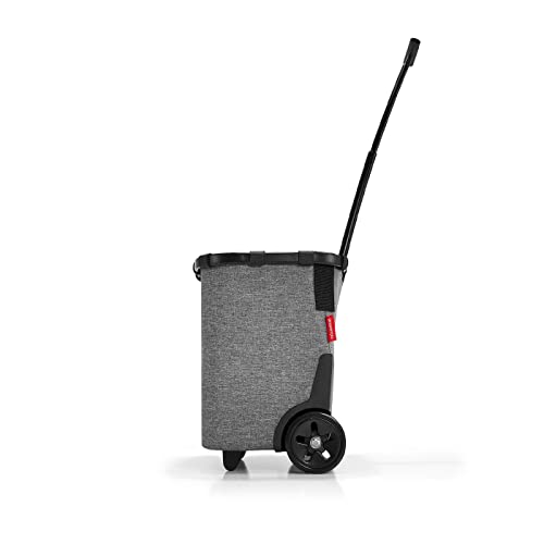 reisenthel carrycruiser Twist Silver - Portable Shopping Trolley with Sturdy Aluminum Frame, Shoulder Strap and Removable mesh Inner Bag -Water-Repellent - Image 3