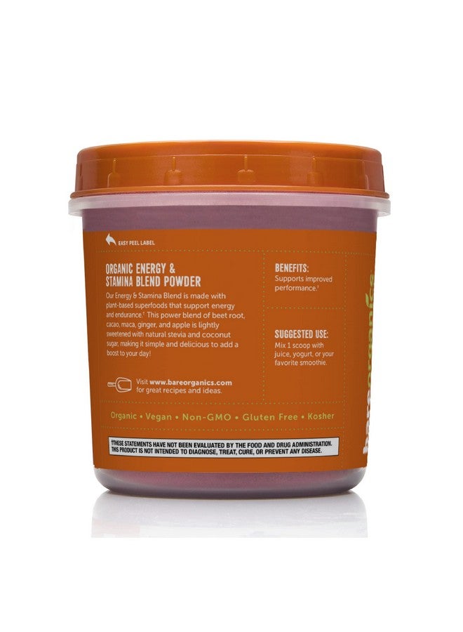 BareOrganics Energy & Stamina Blend Powder Organic Superfood Vegan Dietary Supplement 8 Ounces - Image 5