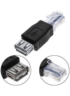 SOLDOUT USB A Female to Ethernet RJ45 Male Network Adapter Connector Wifi Router Dongle Adapter  - Image 2