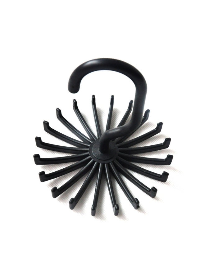 5Pcs 360 Degree Twirl Ties Rack Organizer Belt Hanger Hook Closet Organizer - Image 2