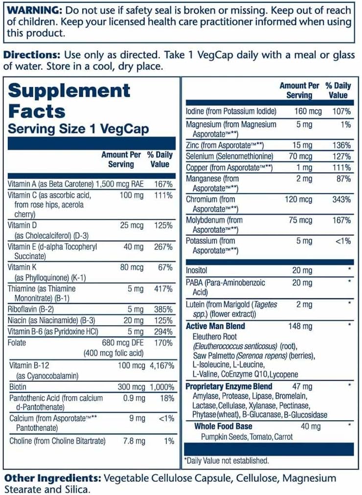 SOLARAY سولاري Once Daily Active Man متعدد الفيتامينات - Image 5