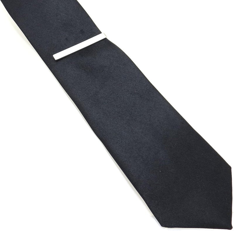 Modern Elements Mens Skinny Tie Clip Bar Metallic Finish - Firm Hold Sleek Design and Perfect For Slim Ties - Image 3