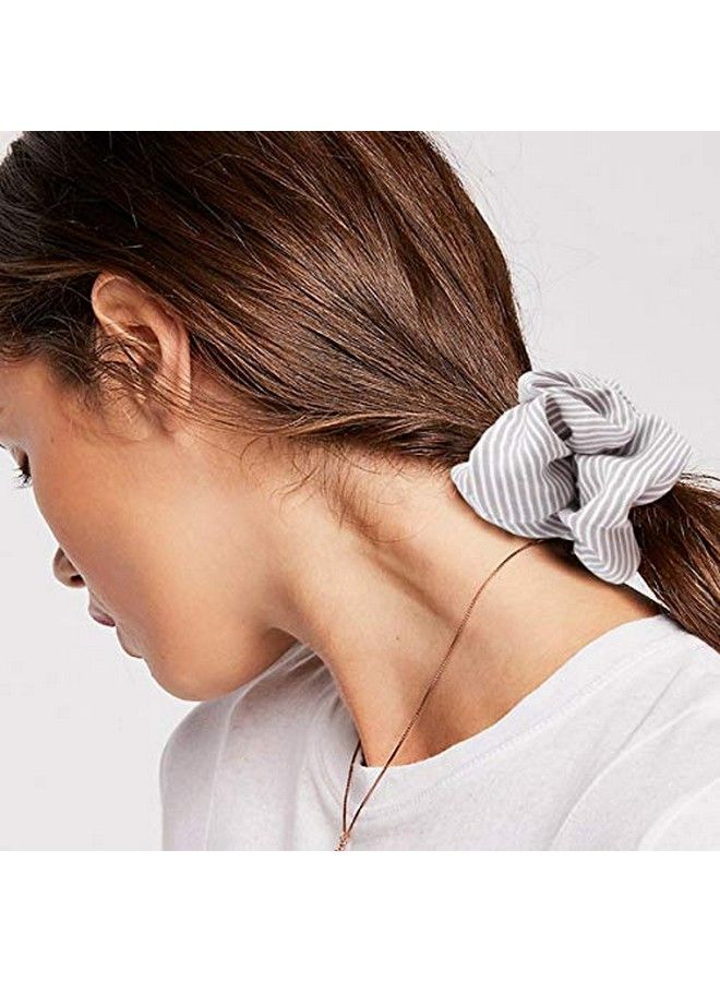 Cocide عبوة 20 من أربطة الشعر الزهرية للنساء بنمط ففون، أربطة شعر ملونة مزخرفة، روابط شعر زهرية، دبابيس للشعر، حوامل ذيل الحصان، إكسسوارات شعر بألوان صلبة للفتيات فيسكو 20 قطعة - Image 5