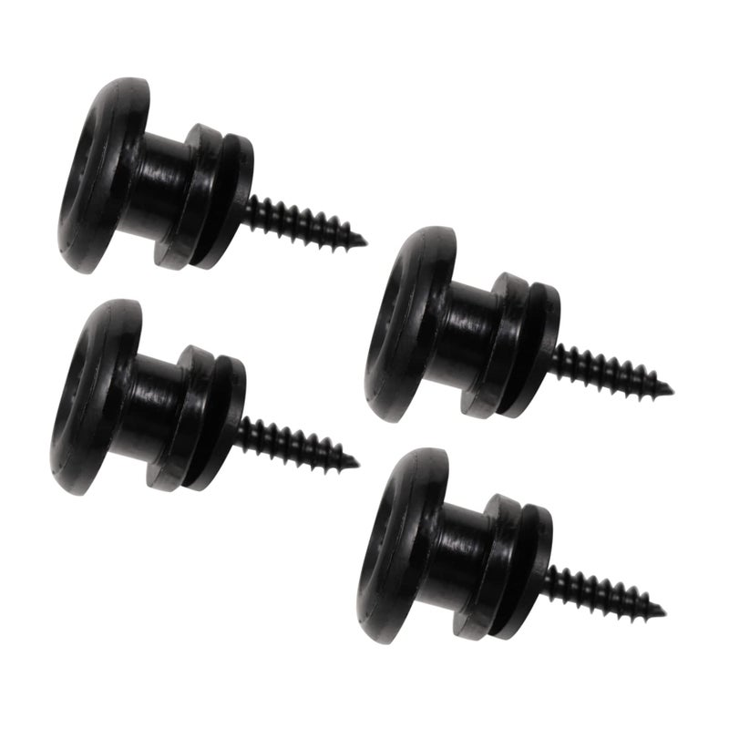 4 Pcs Guitar Strap Locks with Screws Metal Buckle Fixator for Guitar Bass Ukulele - Image 2