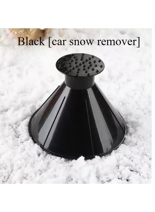 Large Car Windshield Ice Scraper Snow Remover Collapsible Heavy Duty Black 1pc - Image 1