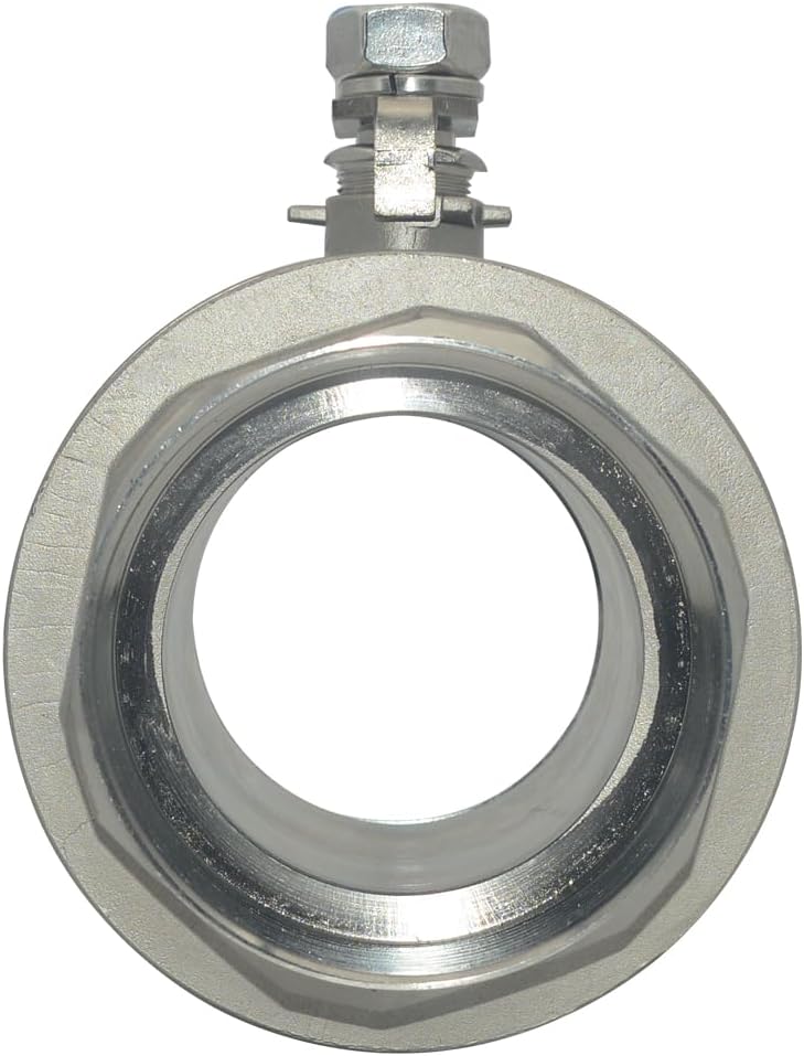 DAN SPEED 4" NPT Female 316 Stainless Steel Full Port Ball Valve Vinyl Handle WOG1000 - Image 5
