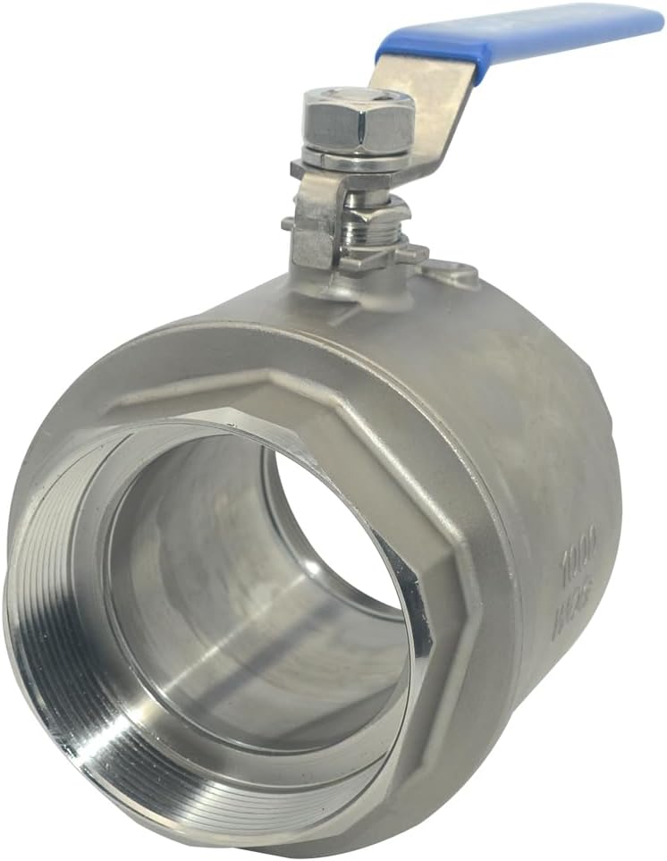 DAN SPEED 4" NPT Female 316 Stainless Steel Full Port Ball Valve Vinyl Handle WOG1000 - Image 4