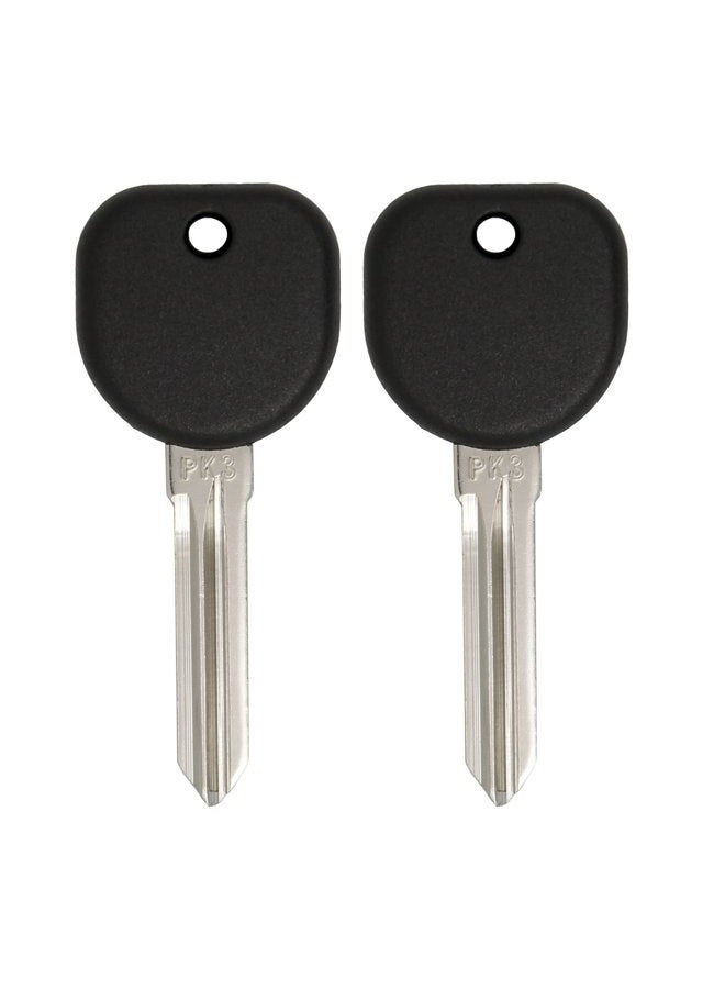 Keyless2Go بديل لمفتاح السيارة الجديد غير المقطوع PK3 مع جهاز إرسال الإشعال B107 PT04 (عبوة 2) - Image 1