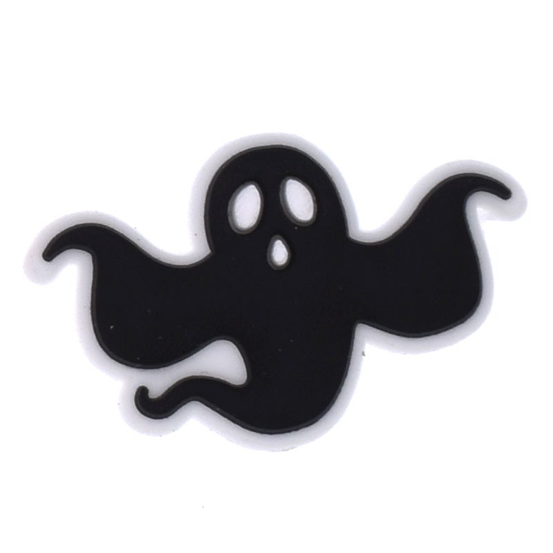 Halloween Carnival Party Crocs Shoes Flower Pvc Soft Shoe Buckle Beach Shoes Diy Decorative Buckle E-Commerce Accessories - Image 1