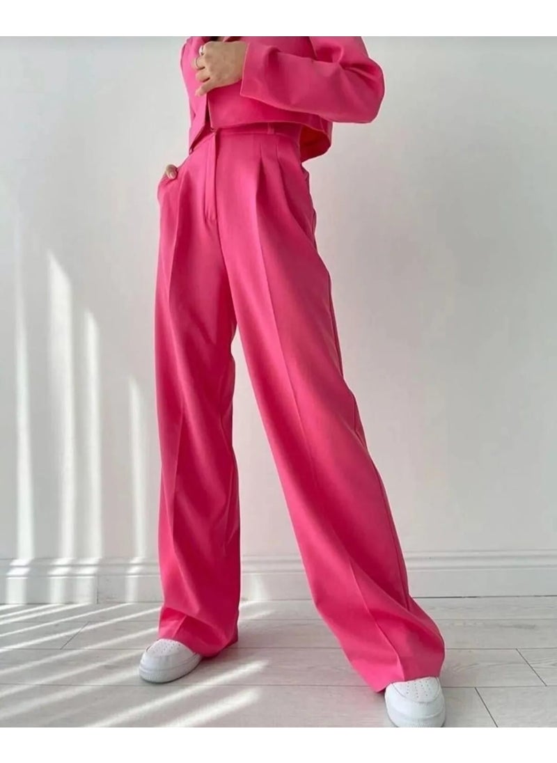Işılda Fashion - Women's Clothing Fabric Palazzo Pants - Image 1