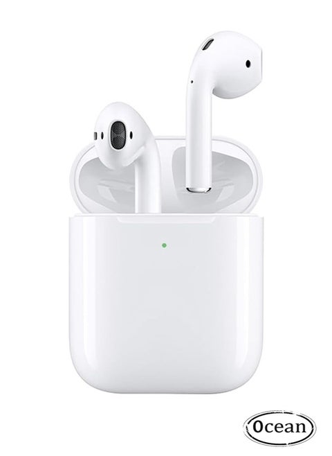 Wireless Earbuds, Bluetooth Headphones, Immersive Sound, Personalized Spatial Audio, with Lightning Charging Case, White