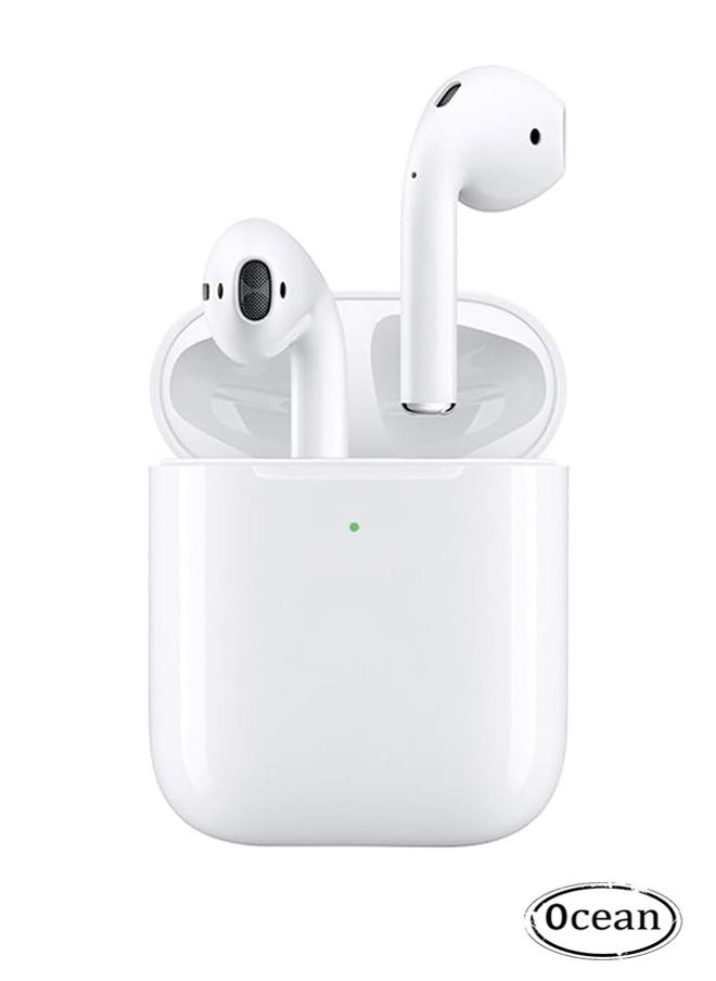 Ocean - Wireless Earbuds, Bluetooth Headphones, Immersive Sound, Personalized Spatial Audio, with Lightning Charging Case, White - Image 1