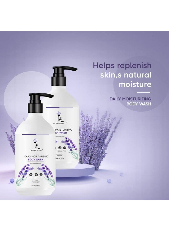 LA'BANGERRY Moisturizing Body Wash For Dry Skin With Lavender Extract, Cleanses And Moisturizes Skin, 250ml - Image 3