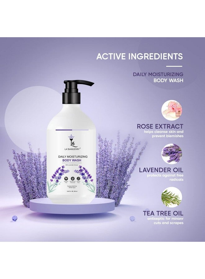 LA'BANGERRY Moisturizing Body Wash For Dry Skin With Lavender Extract, Cleanses And Moisturizes Skin, 250ml - Image 4