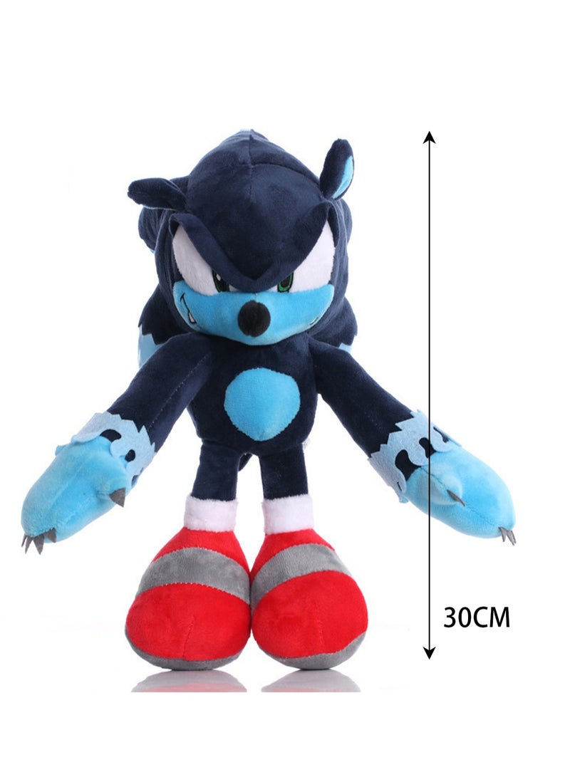 Cartoon Doll Doll Children Cute Anime Plush Toy (Royal Blue Sonic) - Image 2