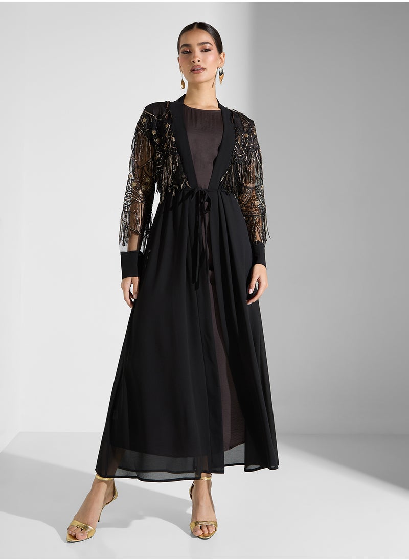 Khizana - Embroidered Abaya - Image 1