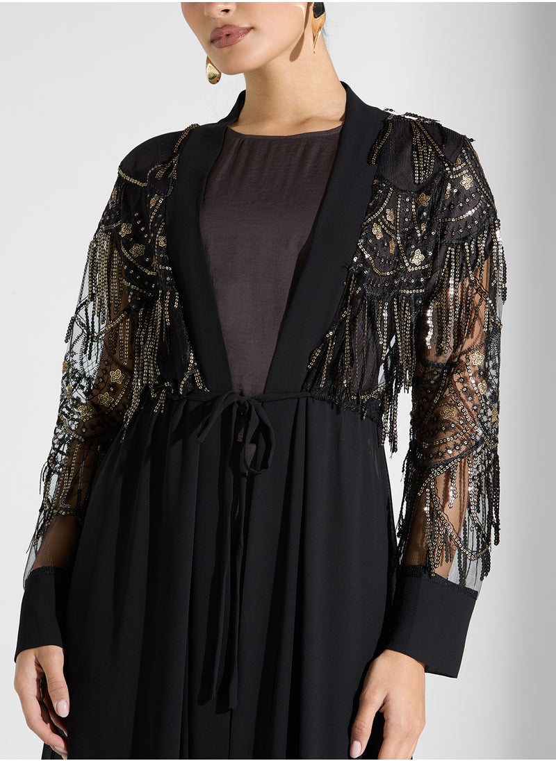 Khizana - Embroidered Abaya - Image 1