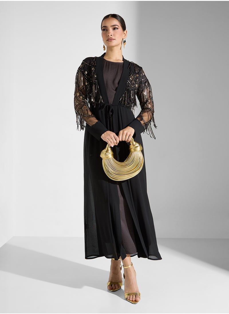 Khizana - Embroidered Abaya - Image 1