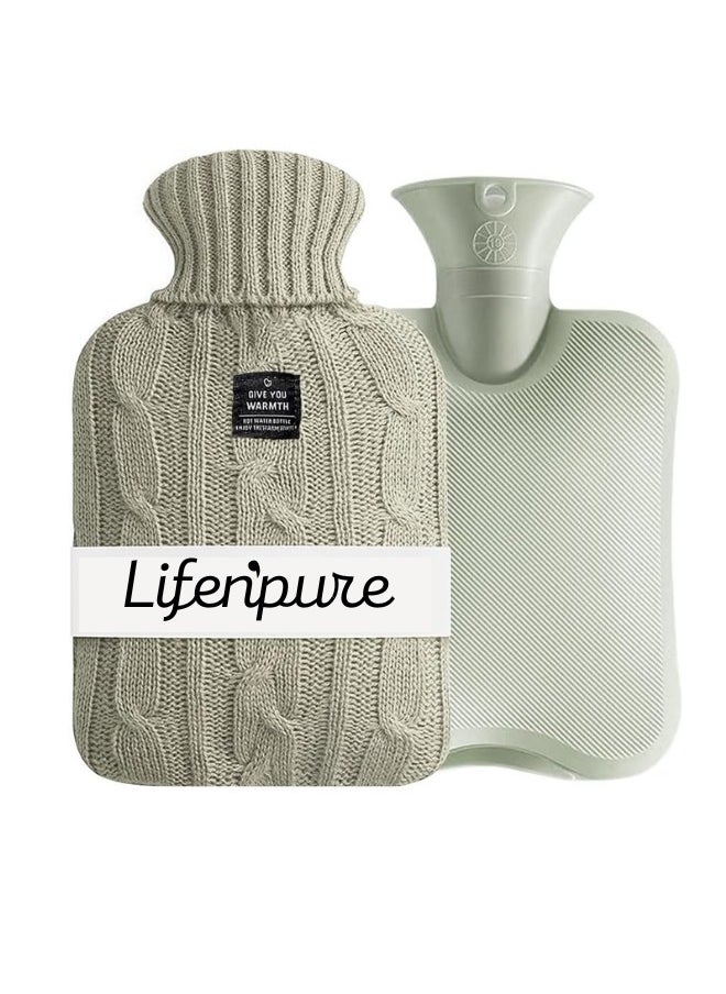 Lifenpure Lifenpure™ Hot Water Bag 2 Liter with Knit Cover  - Image 1
