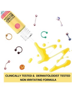 BASE LABORATORIES BASE LABORATORIES Piercing Bump Solution & Keloid Bump Removal | Soothing Piercing Aftercare for Piercing Bumps & Keloid Scar Removal | Ear & Nose Keloid Bumps Piercing Aftercare Solution Oil | 0.5 oz  - Image 3