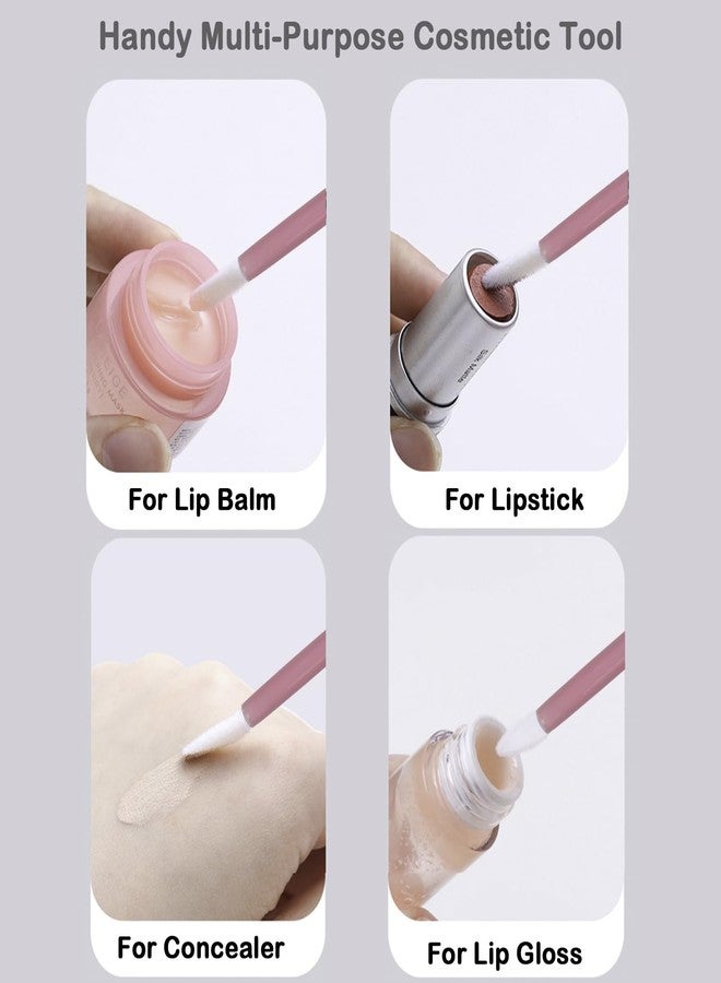 ELESDA 100PCS Lip Applicators Disposable, Lips Wands Lip Brush Applicator Lipstick Brush Lip Gloss Applicator Mascara Brush Makeup Tool - Image 3