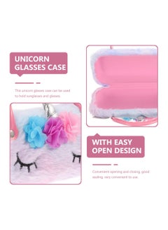 Generic Cute Unicorn Eyeglass Case Portable Sunglasses Pouch with Handle Perfect for Kids and Women Storage Bag  - Image 2